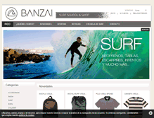 Tablet Screenshot of banzaisurf.com